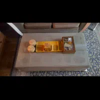 میز وسط مبل پارچه ای با شیشه|مبلمان خانگی و میز عسلی|مشکین‌دشت, |دیوار