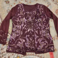 بلوز و تاپ دوتیکه نو مجلسی کار ترک