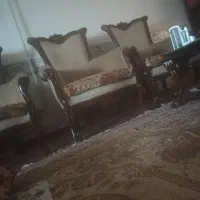 مبلمان سلطنتی 9نفره با میز عسلی|مبلمان خانگی و میز عسلی|فاضل آباد, |دیوار