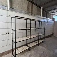 قفسه چوب و فلز