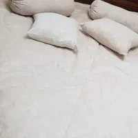 روتختی مخمل 10تکه شیری رنگ با کیفیت