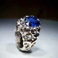 انگشتر فدیوم دست ساز سنگ توپاز لندن بلو نعیم قاسمی|جواهرات|تهران, قیطریه|دیوار