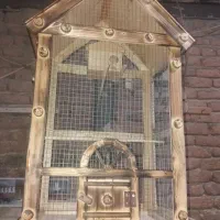 قفس چوبی دستساز  عروس هلندی سهره وقناری
