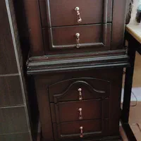 سرویس تخت خواب چوبی دو نفره|تخت و سرویس خواب|رباط‌کریم, |دیوار