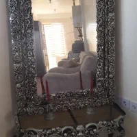 آینه وکنسول،میزتلویزیون وساعت ایستاده نو