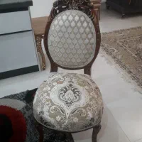 4عدد صندلی غذاخوری چوب گردو سالم