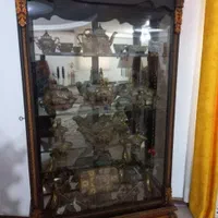 ویترین درحدنو تمیز چهارطبقه جنس چوب|بوفه، ویترین، کنسول|کهریزک, |دیوار