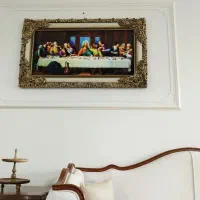 فروش فوری تابلو شام اخر|تابلو فرش|نهاوند, |دیوار