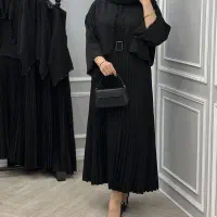 کت سارافون محرمی همراه با کمر بند