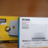 دو عدد مودم D link و مودم ایرانسل با سیم کارت