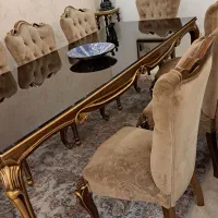 میز ناهارخوری خوری ۱۰نفره سالم با شیشه روی میزش|میز و صندلی غذاخوری|تهران, جنت‌آباد جنوبی|دیوار