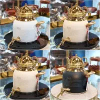 طرح ماربل کتری قوری سنگی استیل مدل جدید 2025 اقساط