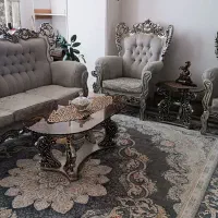 مبل استیل و میز عسلی در حد نو|مبلمان خانگی و میز عسلی|باغستان, |دیوار