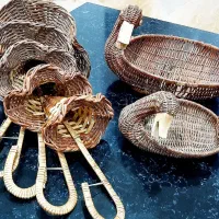 سبدهای دست بافت خارجی زیبا مقاوم مناسب دکور و هدیه