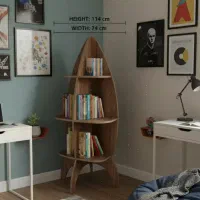 کتابخانه مدل موشک|کتابخانه، شلف، قفسه‌های دیواری|شیراز, شهرک صنعتی شیراز|دیوار