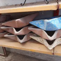 انواع گلدانهای دیوار کوب وباکس وگلدان سفالی|گل و گیاه طبیعی|مینودشت, |دیوار