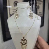نیم ست زیبای خلیجی طلای بدون اجرت