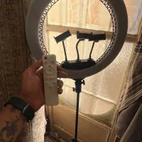 رینگ لایت سه حالته کنترلی نو|دوربین عکاسی و فیلم‌برداری|قم, خاکفرج|دیوار