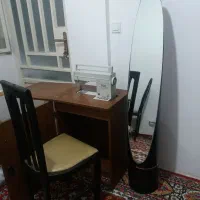 میز چرخ خیاطی با صندلی و اینه