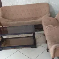 مبل ۷ نفره و جلومبلی مناسب باغ|مبلمان خانگی و میز عسلی|زنجان, |دیوار