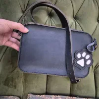 کیف چرم دستدوز مشکی