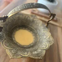 ظرف برنجی آجیل خوری یا میوه خوری