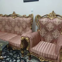 مبلمان سلطنتی چوب راش|مبلمان خانگی و میز عسلی|سهند, |دیوار