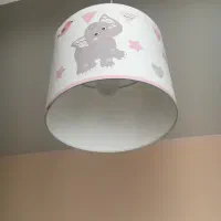 ست کامل روتختی و پرده و لوستر بچگانه