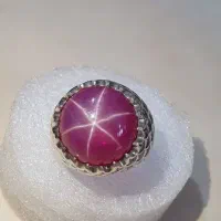 انگشتر یاقوت استار با رکاب استاد میرزا