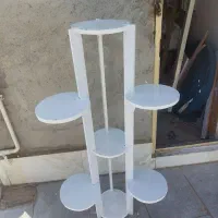 استند گلدان چوبی