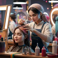 آموزش رنگ مو