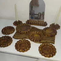 هفت سین طرح چوب و سنگ مصنوعی