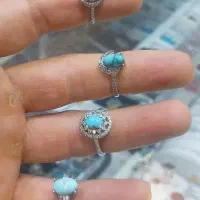 انگشتر نقره زنونه فیروزه نیشابوری