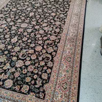 4تخته فرش 9متری افشان  سورمه ای گل ریز|فرش|قم, نیروگاه|دیوار