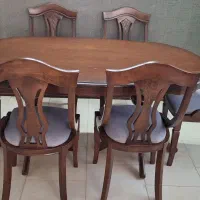 میز ۶ نفره باچوب راش