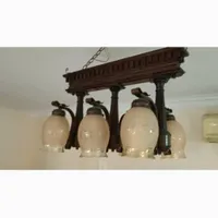 یک جفت لوستر شش شاخه مدل آنتیک
