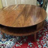 میز جلو مبلی و سه عسلی چوبی