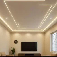 اجرای کناف سقف کاذب و لاین پردازی