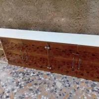 هود سینک شیر ظرفشویی کابینت سنگ اوپن