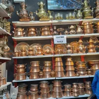 گلدان مس|صنایع دستی و سایر لوازم تزئینی|مشهد, پنجتن|دیوار