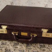 کیف چرم بگ سرویس قاشق و چنگال