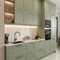 کابینت هایگلاس/MDF/نئوکلاسیک/