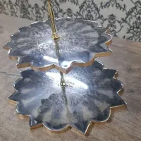 ظرف شیرینی خوری دوطبقه رزینی|ظروف سرو و پذیرایی|کرمان, |دیوار