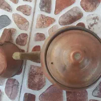 درود قوری و لیوان برنجی