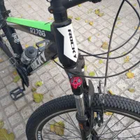 دوچرخه راکی مشکی سبز  نو نو