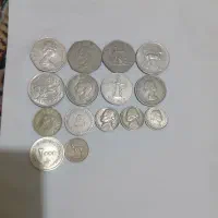 تعدادی سکه خارجی درهم عربی