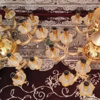 لوستر|لوستر و چراغ آویز|فیرورق, |دیوار