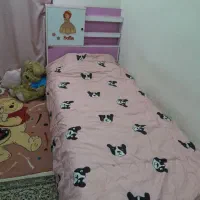 تخت/میز تحریر/کتابخانه/پرده/تشک فنری|تخت و سرویس خواب|تهران, فدک|دیوار