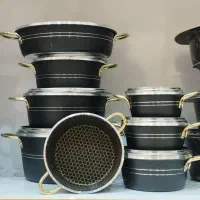 سرویس قابلمه نسوز گرانیتی زنبوری ۱۴ پارچه