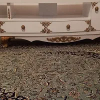 میز تلوزیون سفید طلایی
